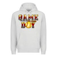 Dove Grey game day softball Premium Hoodie - FaDigitalArtStudio
