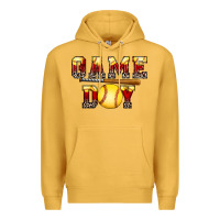 Mustard game day softball Premium Hoodie - FaDigitalArtStudio