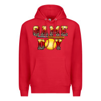 Red game day softball Premium Hoodie - FaDigitalArtStudio