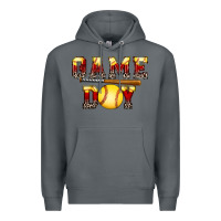 Rock game day softball Premium Hoodie - FaDigitalArtStudio