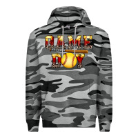 Slate Camo game day softball Premium Hoodie - FaDigitalArtStudio