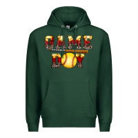 Sports Green game day softball Premium Hoodie - FaDigitalArtStudio