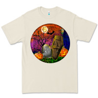 Bone halloween round Premium Tee - BundleAndBundleShop