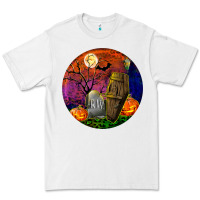 White halloween round Premium Tee - BundleAndBundleShop