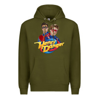 Army Green henry danger and captain man Premium Hoodie - tuanDangUi