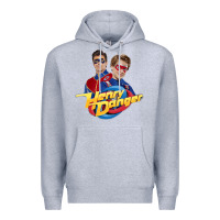 Heather Grey henry danger and captain man Premium Hoodie - tuanDangUi