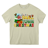 Mossy Small town Christmas Heavy Core Tee - NancyCooperArtShop