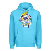 Ocean Blue saban moon Premium Hoodie - tuanDangUi