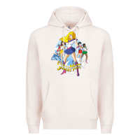 Pale Pink saban moon Premium Hoodie - tuanDangUi