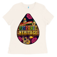 Bone teardrop Hispanic Heritage Ladies Tee - BundleAndBundleShop