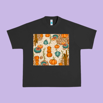 Fall Pumpkins Urban Heavy Tee Designed By Texasbilliewilder