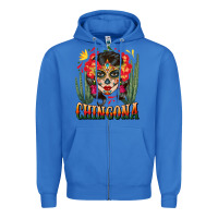 True Royal chingona sugar skull Zipper Hoodie - BundleAndBundleShop