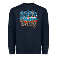 Navy Boom boom baby Heavyweight Sweatshirt - FaDigitalArtStudio