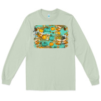 Matcha western fall vibes background Long Sleeve Tee - Jasminsmagicworld