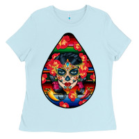 Baby Blue Hispanic Heritage Ladies Tee - BundleAndBundleShop
