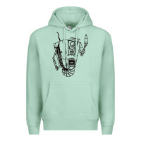 Seafoam b&w claptrap   borderlands Premium Hoodie - tuanDangUi
