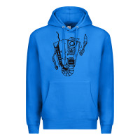 True Royal b&w claptrap   borderlands Premium Hoodie - tuanDangUi