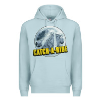 Blue Mist catch a ride to the moon and back Premium Hoodie - tuanDangUi