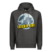 Charcoal Heather catch a ride to the moon and back Premium Hoodie - tuanDangUi