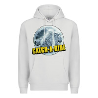 Dove Grey catch a ride to the moon and back Premium Hoodie - tuanDangUi