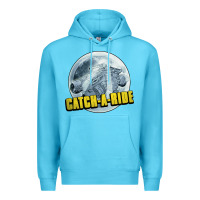 Ocean Blue catch a ride to the moon and back Premium Hoodie - tuanDangUi