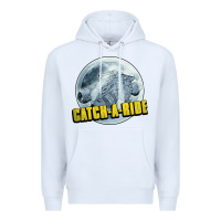 White catch a ride to the moon and back Premium Hoodie - tuanDangUi