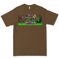 Cacao thick thighs and spooky vibes libbey glass Premium Tee - BundleAndBundleShop