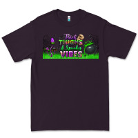 Plum thick thighs and spooky vibes libbey glass Premium Tee - BundleAndBundleShop