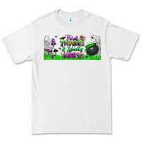 White thick thighs and spooky vibes libbey glass Premium Tee - BundleAndBundleShop