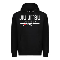 Black Jiu Jitsu Old Guy Premium Hoodie - tuanDangUi