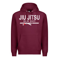 Burgundy Jiu Jitsu Old Guy Premium Hoodie - tuanDangUi