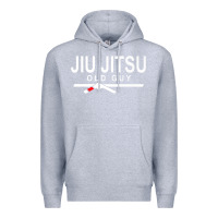 Heather Grey Jiu Jitsu Old Guy Premium Hoodie - tuanDangUi