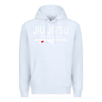 White Jiu Jitsu Old Guy Premium Hoodie - tuanDangUi