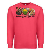 Cardinal Peace Love Red Fox Premium Sweatshirt - LillyAllenDesigns