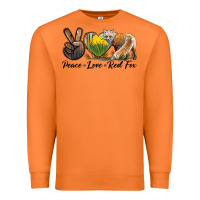 Carrot Peace Love Red Fox Premium Sweatshirt - LillyAllenDesigns
