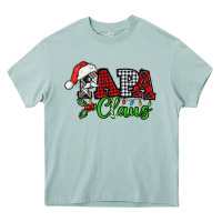 Arona Papa Claus with christmas lights and mistletoe Heavy Core Tee - NancyCooperArtShop