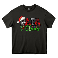 Asphalt Papa Claus with christmas lights and mistletoe Heavy Core Tee - NancyCooperArtShop