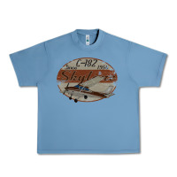 Pebble Blue cessna 182 skylane since 1956 retro vintage airplane design Urban Heavy Tee - tuanDangUi