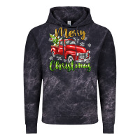 Cloud Black Merry Christmas truck Vintage Hoodie - texasbilliewilder