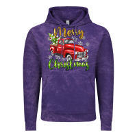 Cloud Purple Merry Christmas truck Vintage Hoodie - texasbilliewilder
