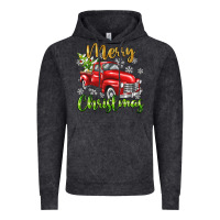 Vintage Black Merry Christmas truck Vintage Hoodie - texasbilliewilder