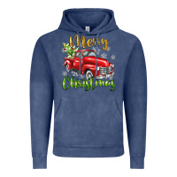 Vintage Denim Merry Christmas truck Vintage Hoodie - texasbilliewilder