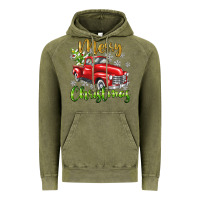Vintage Olive Merry Christmas truck Vintage Hoodie - texasbilliewilder
