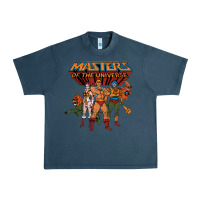 Midnight Navy he man white color Urban Heavy Tee - tuanDangUi