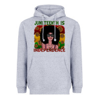 Heather Grey juneteenth is independence Heavyweight Hoodie - SublimationCraftShop