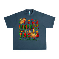 Midnight Navy I'm just here for the tacos #cincodemayo Urban Heavy Tee - NancyCooperArtShop