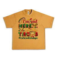 Peanut Butter I'm just here for the tacos #cincodemayo Urban Heavy Tee - NancyCooperArtShop