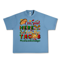 Pebble Blue I'm just here for the tacos #cincodemayo Urban Heavy Tee - NancyCooperArtShop