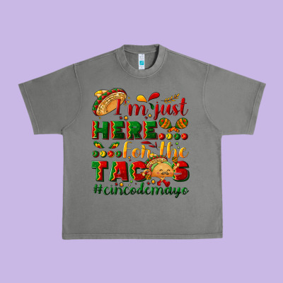 I'm Just Here For The Tacos #cincodemayo Urban Heavy Tee Designed By Nancycooperartshop