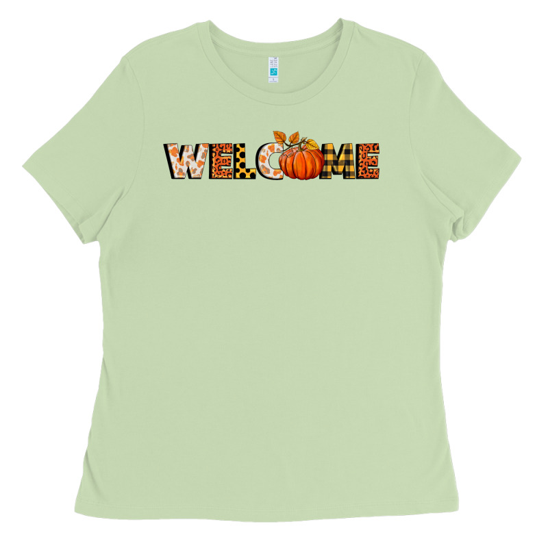 Welcome Pumpkin Ladies Tee by BundleAndBundleShop | Teevron